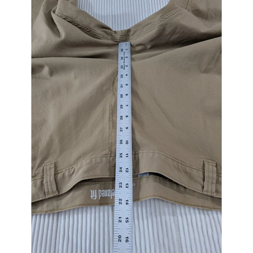 Carhartt Rigby Canvas Dungaree Pants Mens 42x32 Tan Relaxed Workwear